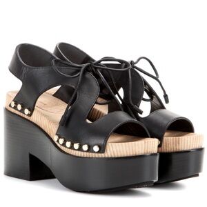 SUPER SALE!!! ⚡️BALENCIAGA LEATHER PLATFORM SANDALS